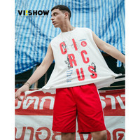 威秀 viishow 背心男 清凉无袖男士潮牌街头上衣宽松BC1386182 白色 L