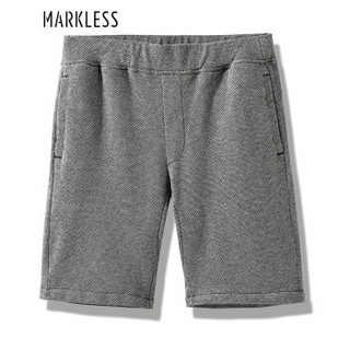 Markless 休闲裤男青年五分裤透气吸汗休闲短裤DKA8908M黑色170/M（2.4尺）