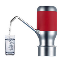 美之扣 桶装水抽水器 充电饮水机家用电动纯净水桶压水器 自动上水器红色