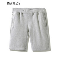 Markless 休闲裤男青年五分裤透气吸汗休闲短裤DKA8908M浅灰色175/L（2.52尺）
