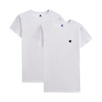 限尺码：Champion 男童纯色圆领短袖2件装