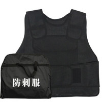 先锋连 夏季硬质防刺服防砍衣 户外马甲防刀防身战术背心防刺衣防暴防爆服 黑色