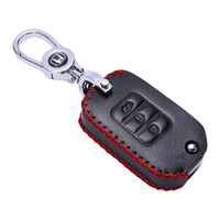 金銮殿(KING ETING)本田钥匙包真皮钥匙套 九代雅阁1517款奥德赛思铂睿凌派思域专用钥匙扣 E款热情红