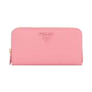 PRADA 普拉达 女士Saffiano系列樱花粉色牛皮钱包钱夹 1ML506 2EBW F0442