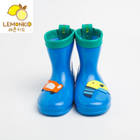 柠檬宝宝 lemonkid 儿童雨鞋男童女童防滑雨靴四季通用卡通水鞋幼儿园小学生宝宝低帮LE100118 蓝色大嘴鸟20
