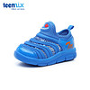天美意（TEENMIX）童鞋幼童学步鞋新款儿童男童女童宝宝鞋毛毛虫舒适轻便透气运动鞋DX6907 蓝色 150