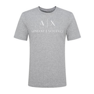 ARMANI EXCHANGE阿玛尼奢侈品男士短袖针织T恤衫8NZTCJ-ZJH4Z GREY3929 L
