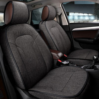 紫风铃 奥迪Q3专用汽车坐垫 仿亚麻布艺全包围专车专用订制原车纹路汽车座垫四季通用汽车座套G32黑灰-标准版