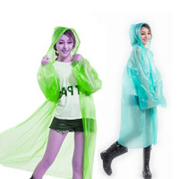 耶洛谜（yeluomi） 一次性雨衣 四合扣加厚雨披 户外登山旅行雨披男女雨具可重复使用 YM2YY 随机发