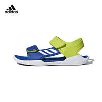 阿迪达斯(adidas)新款童鞋男童沙滩鞋魔术粘儿童凉鞋DB1784 学院蓝 12K/30码