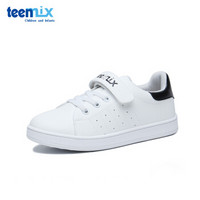 天美意（TEENMIX）童鞋运动鞋男女儿童旅游休闲鞋透气舒适板鞋DX0255 深灰 36码