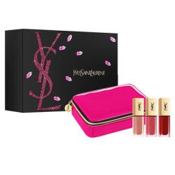 YVES SAINT LAURENT 圣罗兰 哑光唇釉礼盒（#7 裸粉色+#8 姨妈色+#16 干枯玫瑰色）