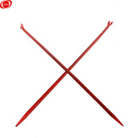 谋福 CNMF 8538 消防两用撬棍 起钉器 拆钉工具 铁棒 碳钢材质 撬棍 90厘米(直角弯角随机发)