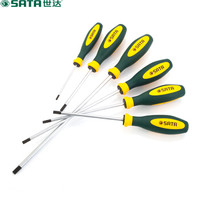 世达 SATA 63701 G系列三色柄一字形螺丝批3 x 80mm