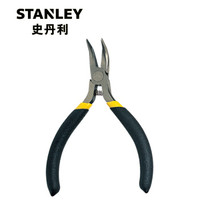 史丹利(Stanley)黑柄迷你钳 5寸弯嘴钳 84-126-23
