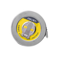 得力(deli) 20米盘式钢卷尺长钢卷尺大量程工程测量尺20mx10mm DL9220