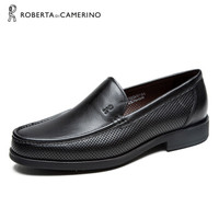 Roberta di Camerino 诺贝达 男士商务休闲软底舒适透气打孔皮鞋 TRE50573A