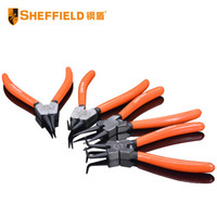 钢盾 SHEFFIELD S047007 内卡 外卡环 弹簧钳套装 德式轴用弯嘴卡簧钳7