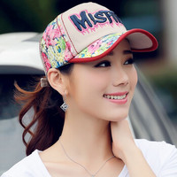 兰诗雨M2208韩版棒球帽女士潮刺绣帽子潮蕾丝鸭舌帽 卡其色