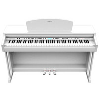 华星电钢琴88键重锤成年人专业智能数码立式电子钢琴家用初学者电子琴钢琴H7白色
