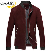 鳄鱼恤（CROCODILE）夹克 男士新款时尚休闲夹克外套男 037JK1807 红色 2XL