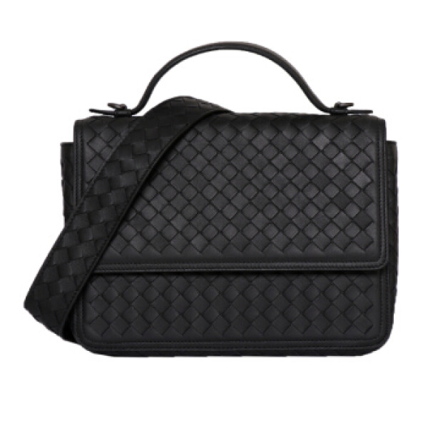 商品bottega veneta 葆蝶家 bv 女士黑色羊皮编织手提单肩包 522922 v