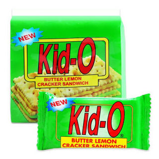 菲律宾进口 摩德（MONDE）kid-O系列柠檬味夹心饼干120g（8小包）休闲零食品 分享装