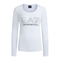 乔治·阿玛尼 GIORGIO ARMANIEA7 EMPORIO ARMANI阿玛尼奢侈品女士时尚T恤6ZTT79-TJ12Z WHITE-1100 XS