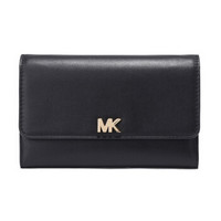 MICHAEL KORS 迈克·科尔斯 MONEY PIECES系列 女士牛皮长款钱包 32S8GF6E2L BLACK黑色