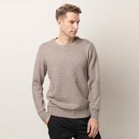 海之宁 保暖内衣男加厚加绒套装男士棉毛衫秋冬季防寒保暖秋衣秋裤纯色修身新款潮 8003米色 XL码