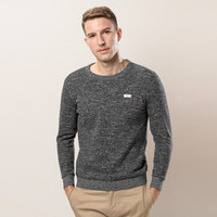 海之宁 男士棉毛衫裤套装加绒加厚保暖内衣防寒保暖可以外穿中老年人秋衣秋裤一套 8004墨灰 XL码