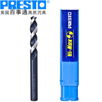 百事通(PRESTO)进口高速钢不锈钢用钻头直柄麻花钻咀（直径:11.1mm 刃长:71.0mm 全长:142mm）