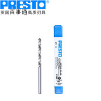 百事通（PRESTO）进口钻头高速钢直柄麻花钻咀01080（直径:1.8mm 刃长:22.0mm 全长:46mm）