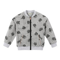 KENZO KIDS 高田贤三 奢侈品童装 男童灰色棉质拉链外套 KM17028 23 12A/12岁/152cm