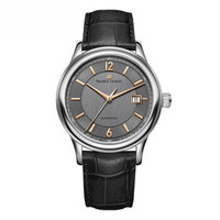 艾美(MAURICE LACROIX)瑞士手表典 雅系列自动机械皮带手表LC6098-SS001-320 40mm 黑色 黑色 牛皮
