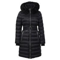 BURBERRY 博柏利 聚酯胺纤维可拆式毛领装饰羽绒服 80035371