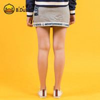 小黄鸭（B.Duck）春夏女装半截裙甜美优雅半身短裙 3820W272 灰色 L