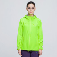雪中飞 SNOWFLYING 户外女士防风弹力健步风衣运动活力休闲外套 A1621FY042 霓虹绿XXL
