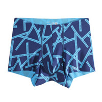 BODYWILD 男士内裤 AIRZ系列无痕印花平角内裤 ZBN23LT2 蓝条 170 (蓝色、170、平角裤、莫代尔)