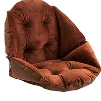 ADDOIL 超柔短毛绒贝壳椅垫（咖啡色）