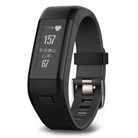 佳明（GARMIN）vivosmart HR+ 黑色GPS智能手环心率实时监测自动睡眠监测活动侦测来电提醒运动蓝牙手表