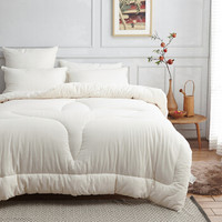 大朴（DAPU）被芯 纯新疆棉花被 春秋被子 原棉纱布被面 4斤 大双人1.8/2.0米床 220*240cm