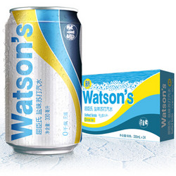 Watsons 屈臣氏 盐味苏打汽水 330ml*24罐   *2件