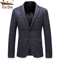 金盾（KIN DON）西服 男新款商务休闲职业大码小西服外套 216 8128灰色 4XL