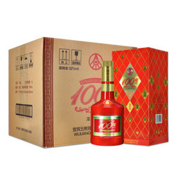 五粮液股份公司出品 100年传奇 新金装版（红瓶) 52度 500ml*6瓶 整箱装