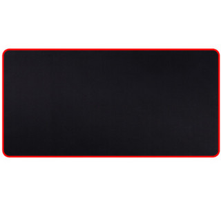 灵蛇 游戏鼠标垫 超大电脑桌垫  加厚办公桌键盘垫 （长1米）精密包边 防滑 可水洗P30黑色
