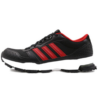 adidas 阿迪达斯 男子 跑步系列 MARATHON 10 M 运动 跑步鞋 AC8592 黑红 41码 UK7.5码