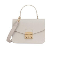 FURLA 芙拉 METROPOLIS系列 女士 牛皮革 米色 S号 手提斜挎单肩包 978123 米色