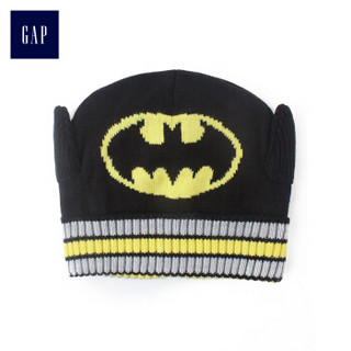 Gap旗舰店 男婴幼童 DC正义者联盟系列 针织帽 382124 冬装 蝙蝠侠图案 S/M