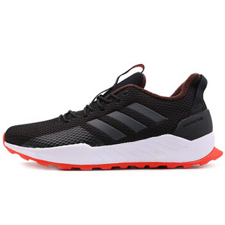 adidas 阿迪达斯 男子 跑步系列 QUESTAR TRAIL 运动 跑步鞋 BB7490 黑白红 41码 UK7.5码